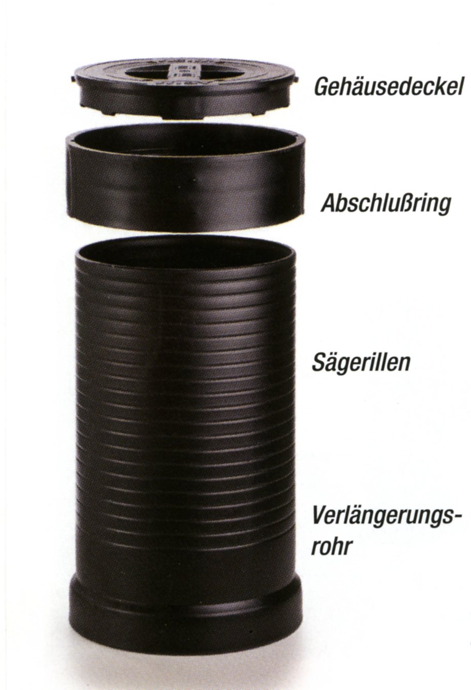 Verlängerungsrohr für Wirbel-Fein-Filter DN300, Länge 50 cm