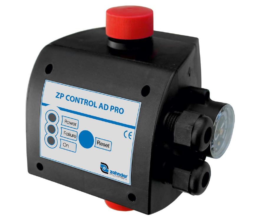 Druckregelautomat ZP Control AdPro - Schutzklasse IP 65 mit automatischer Reset-Funktion 