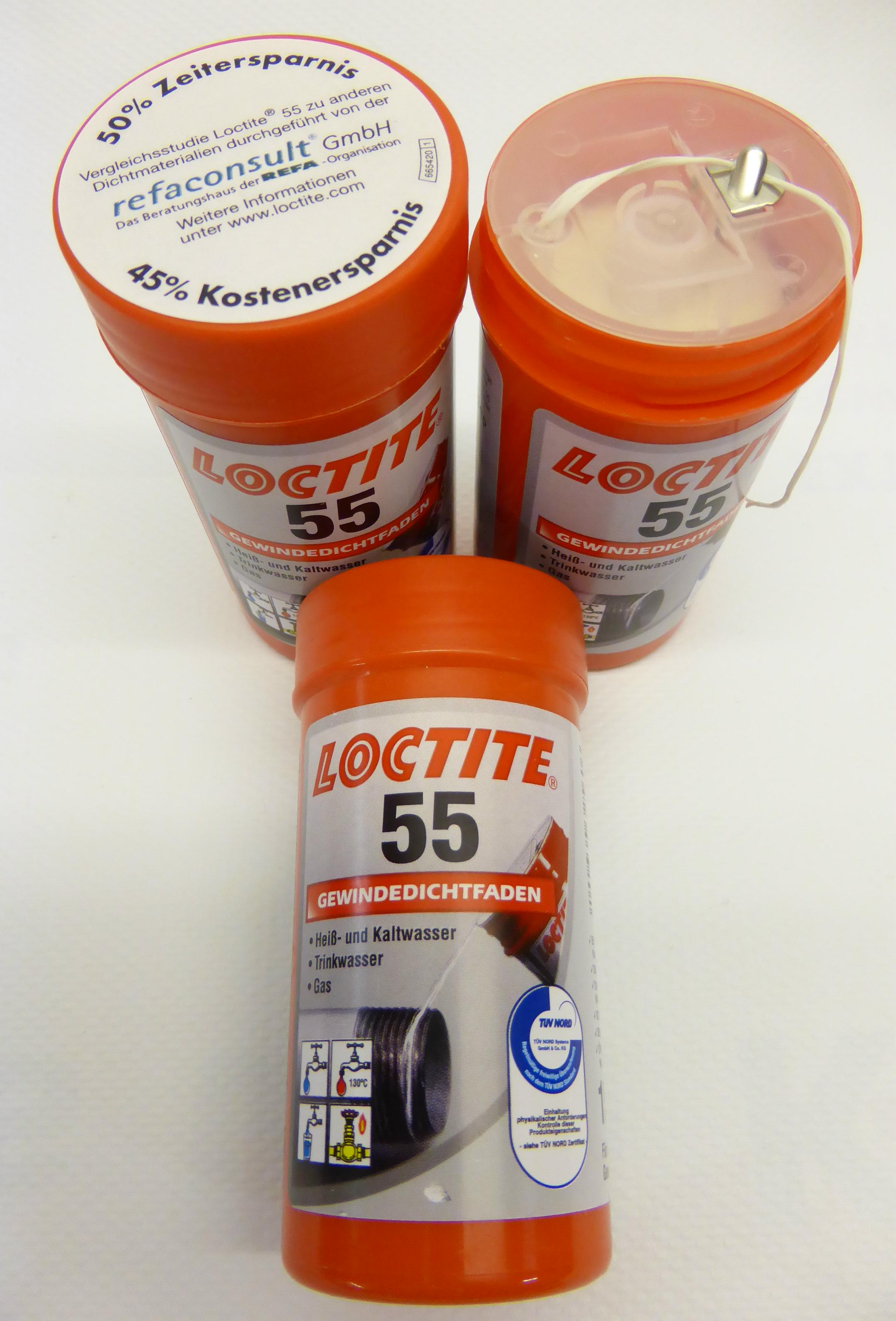 Gewindedichtfaden Loctite 55 - Dose mit 150 Meter