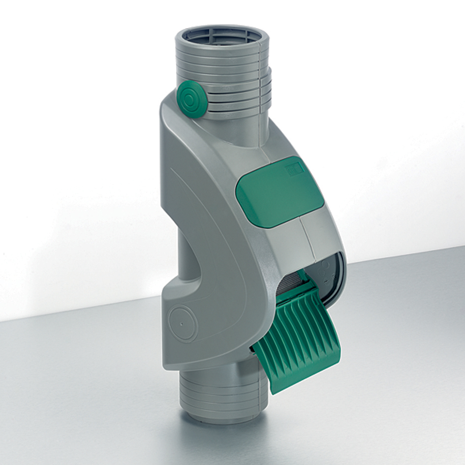 7 Laubabscheider Rainus zum Einbau in Regenfallrohre, Farbe grau