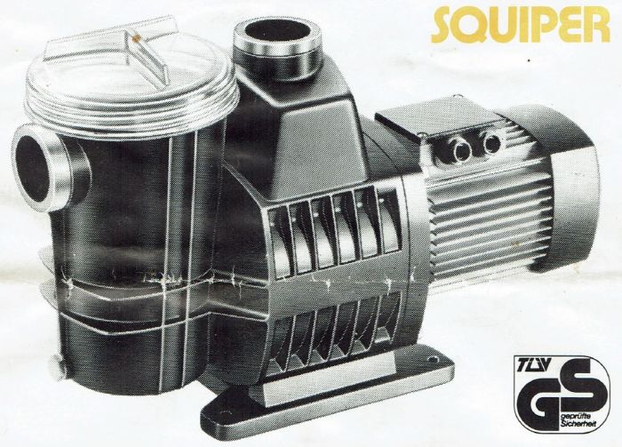 Poolpumpe Squiper SQ 30 - 8 We, SQ 60 - 10 WE, SQ 60- 10 Dr, SQ60 -12
