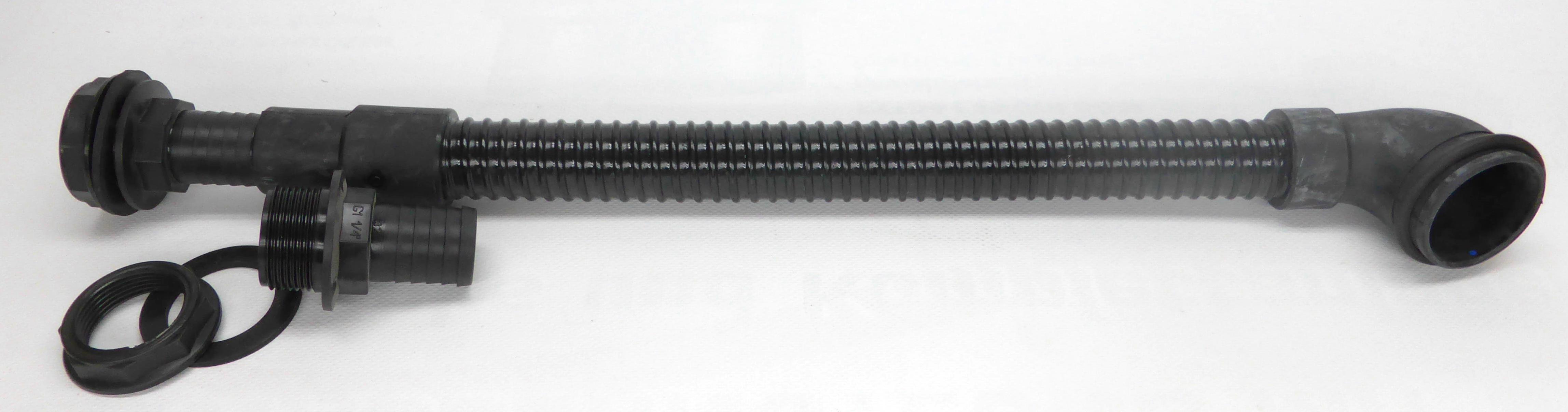 Garten-Filter Anschluss-Set mit gerader Behälterverschraubung