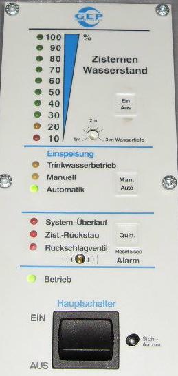 Steuerplatine mit LED-Teil für Nachspeisemodul TEO, Tacomat, Regenmanager RMO