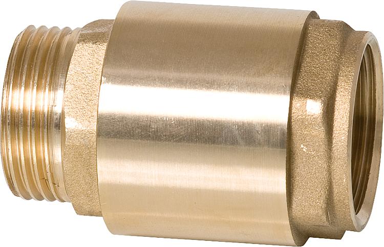 Messing Rückschlagventil 5/4" mit Innen- und Aussengewinde, schwere Ausführung (sA)