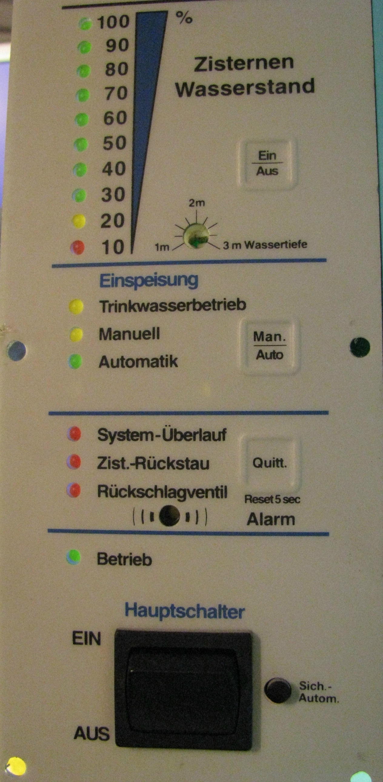 Steuerplatine mit LED-Anzeige ohne Ziffer auf dem Hauptschalter für Nachspeisemodul TEO, Tacomat, Re