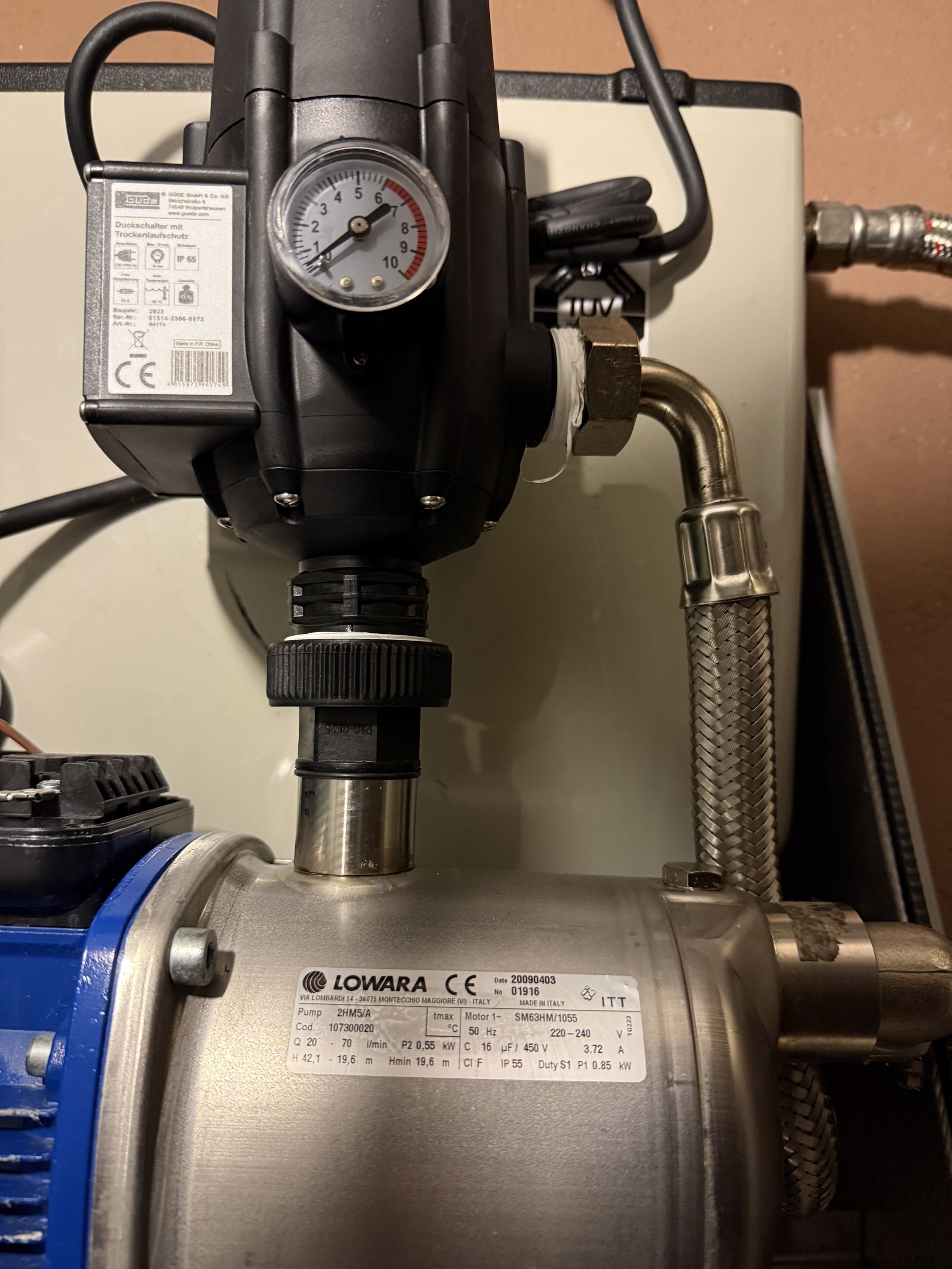 Ersatzpumpe Prisma 15-3 mit SA06V als Ersatz Optima 4, WESTFAinline